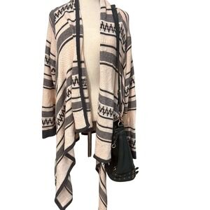 Lily Morgan Plus Size 3X open front Aztec cardigan‎ sweater, bohochic